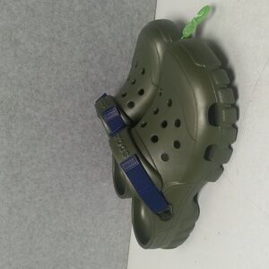 Crocs Army Green Slides Sandals Off Sport Clogs Mens Sz 9 Womens Sz 11